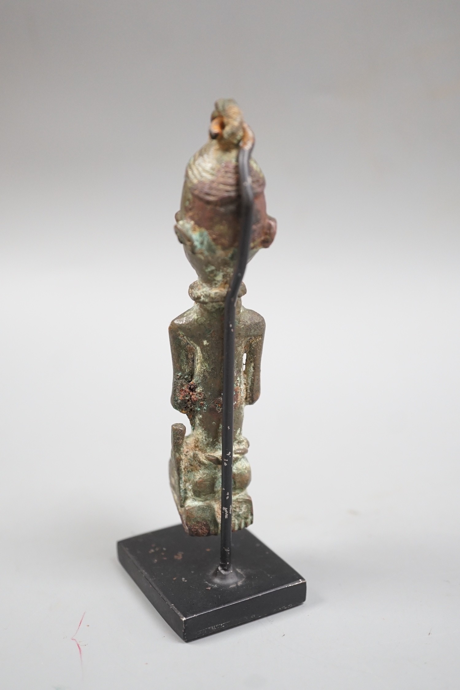 Yoruba Ogboni Edan - bronze figure on stand. 12cm excl stand